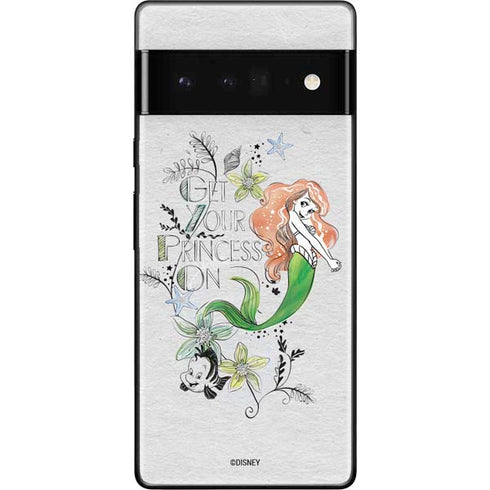 Disney The Little Mermaid Ariel and Flounder Art Google Pixel 6 Pro Skin